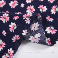 High Quality Print Pink Stretch Crepe Rayon Fabric
